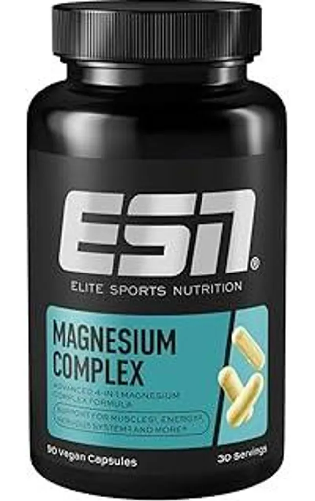 Magnesio Complesso ESN | 90 Capsule Vegane 323mg | Qualità Tedesca