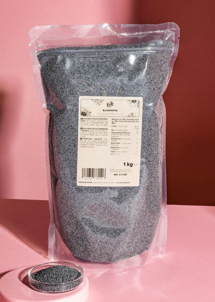 Koro Blaumohn | 1 kg Mohn zum Backen und Kochen Produktbild 2