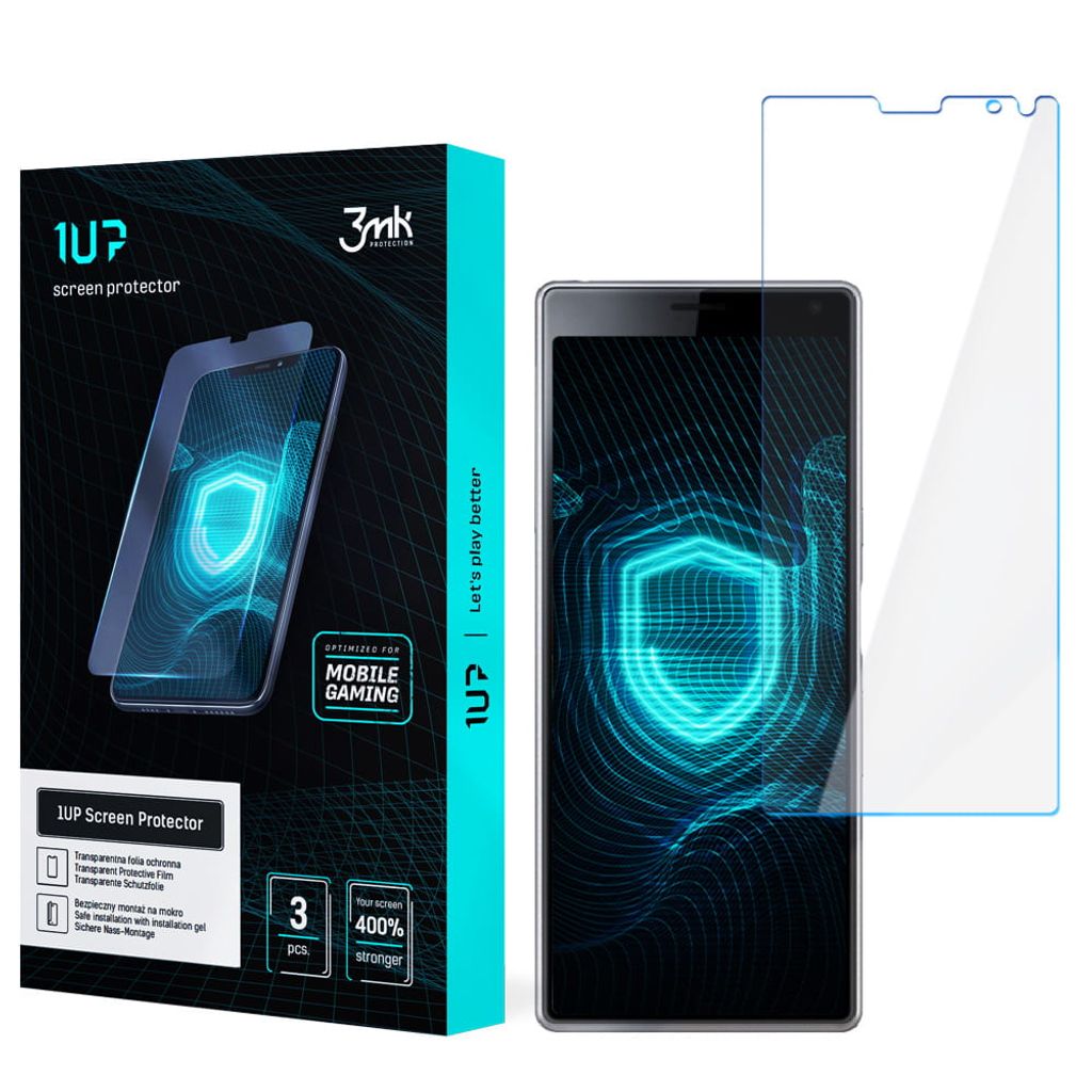 3mk Display Schutzfolie 1UP für Sony Xperia 10 transparent Gaming (3 Stück)
