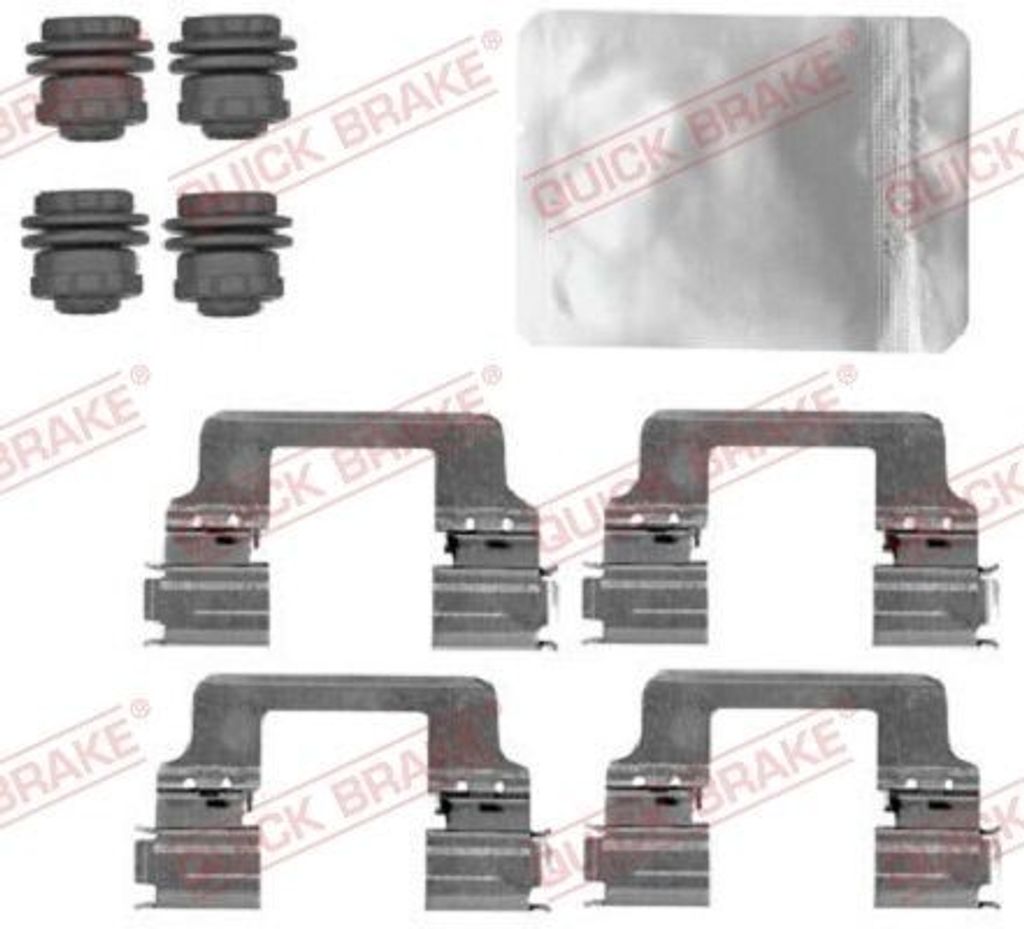 QUICK BRAKE 109-1867 Zubehörsatz Scheibenbremsbelag Hinten für LAND ROVER Range Rover Sport (L494) Discovery V (L462) Range Rover IV (L405)