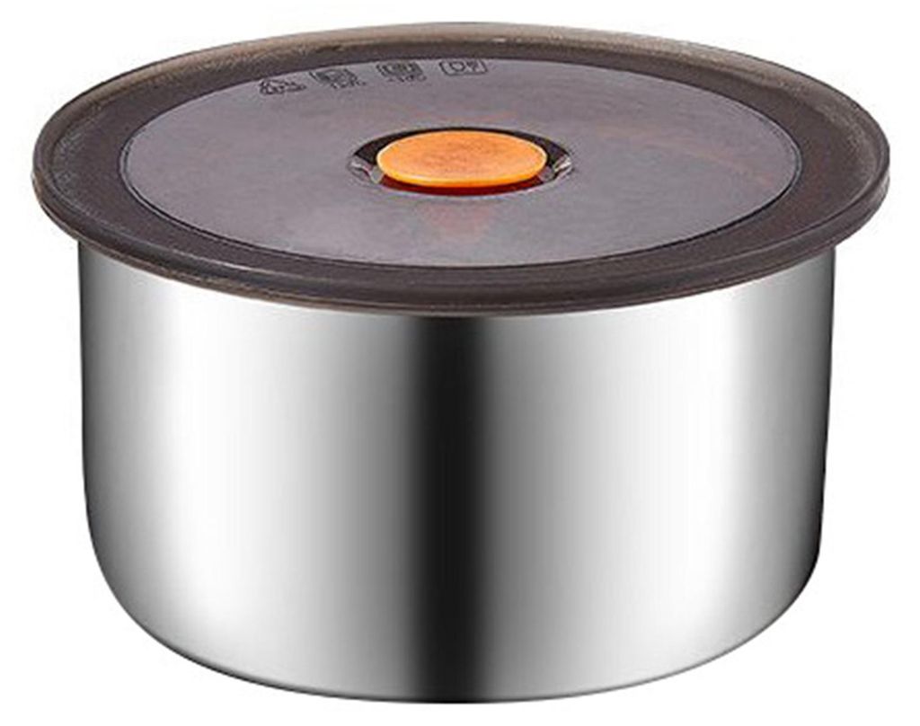Aufbewahrungsbehälter mit Deckel, Edelstahl-Gemüsebox, stapelbar, wiederverwendbar, für Snacks, Obst, Mahlzeiten für unterwegs, für Zuhause un...