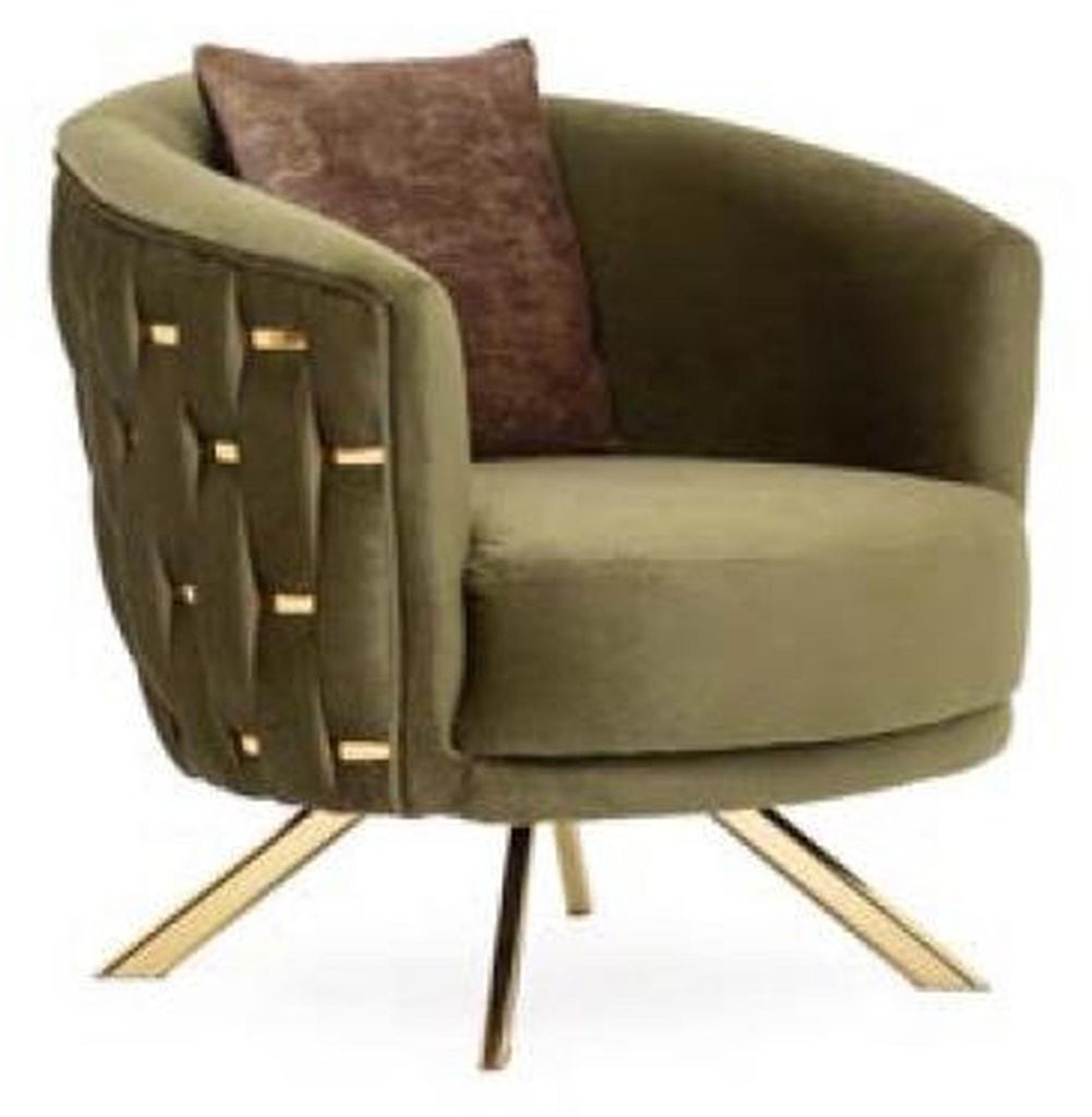 Drehbarer Sessel Einsitzer Couch Polster Möbel Einrichtung Designer Stühle