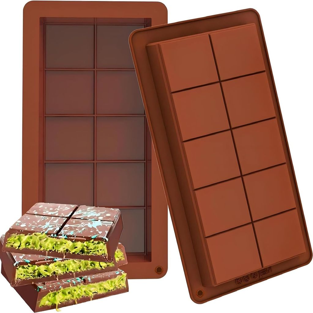 Silikon Tief Schokoladentafel Form 2 Stück Silikonform, Produktbild