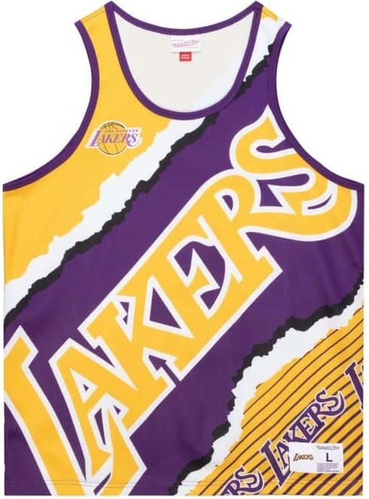 Mitchell & Ness Basketball Shirt TMTK1232-LALYYPPPGDPR in Multicolored color size x-large