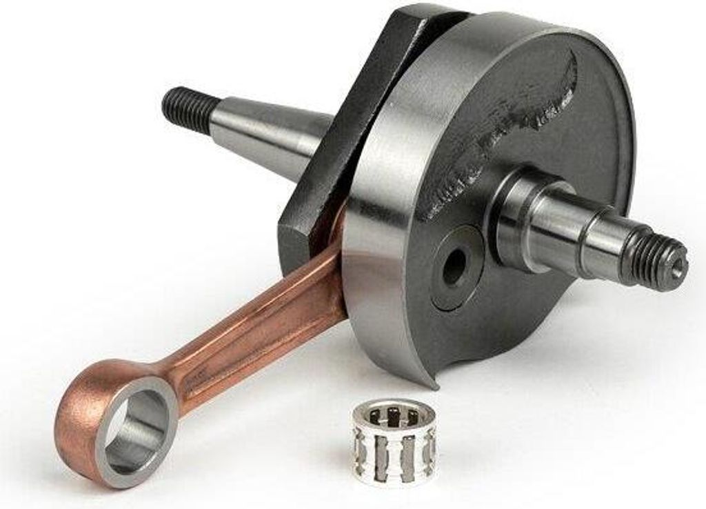 Kurbelwelle BGM Standard Ø 19mm Konus Drehschieber für Vespa V50, PK50 S