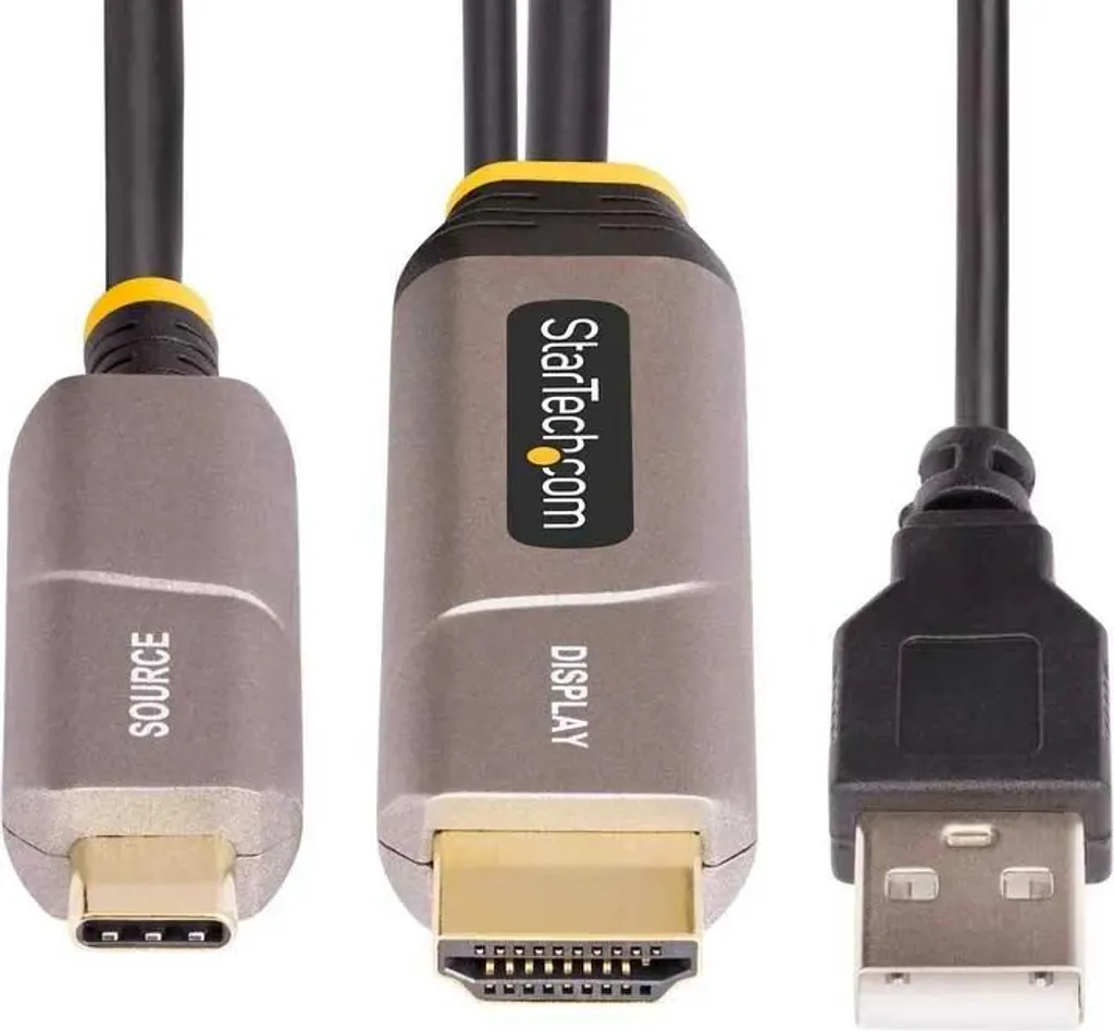 StarTech.com Câble USB-C vers HDMI 2.0 AOC 9,15m 4K 60Hz Actif CL3
