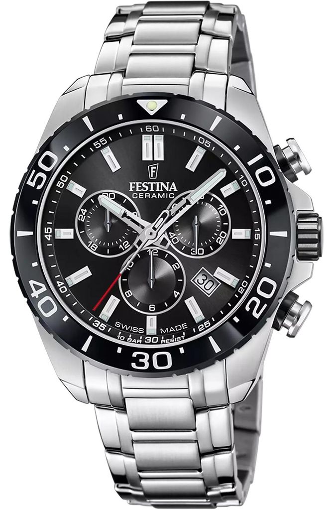 Festina Chronographe Chrono Swiss Made Black Image du produit 