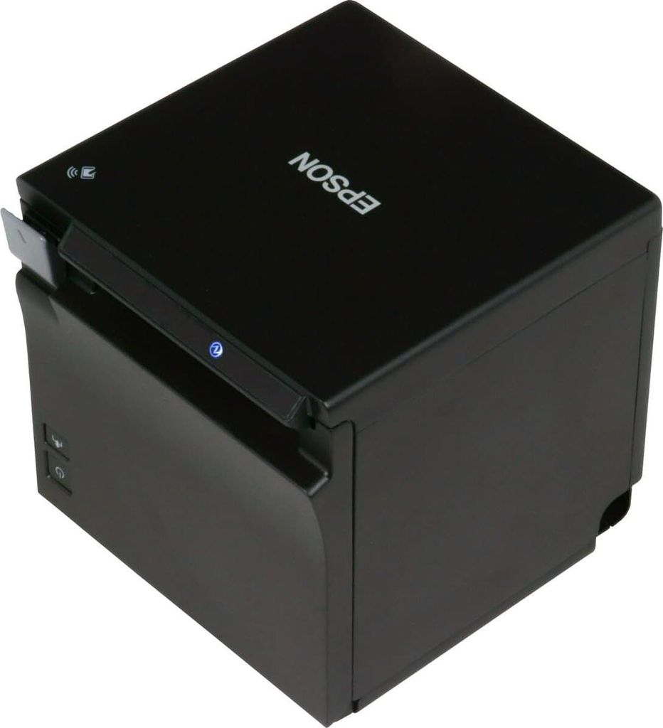 Epson TM-m30II (122A0): USB + Ethernet + NES, Black, PS, UK, Thermodirekt, POS-Drucker, 203 x 203 DPI, 250 mm/sek, 250 mm/sek, Text, Grafik, Barcode