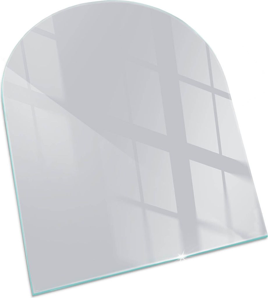 Farbe Grau – Glasbodenplatte für – Kaminofen – Kaminplatte Produktbild 