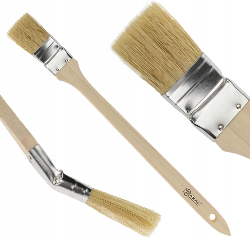 Angulierte Flachpinsel mit Holzgriff, 38 mm, Polax