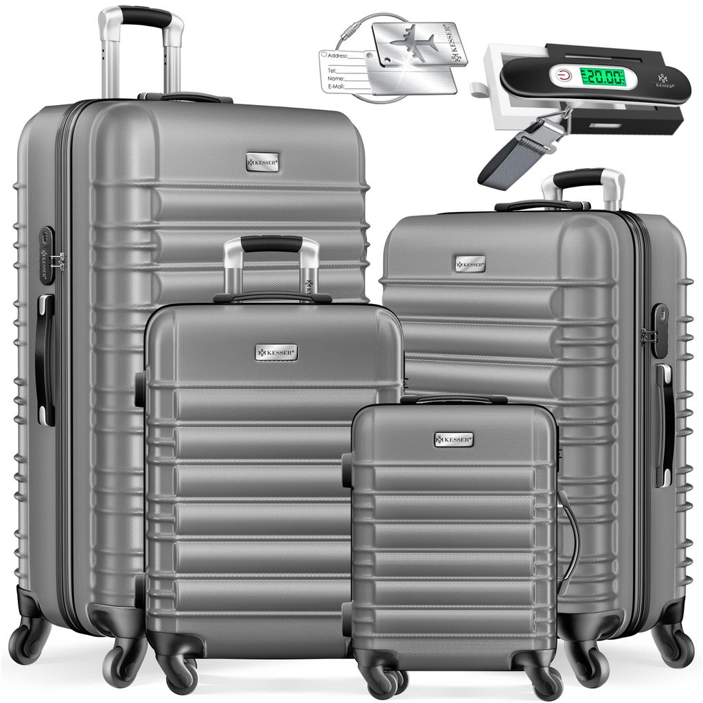 KESSER® 4tlg. Hartschalenkofferset Reisekofferset S-M-L-XL, Produktbild 