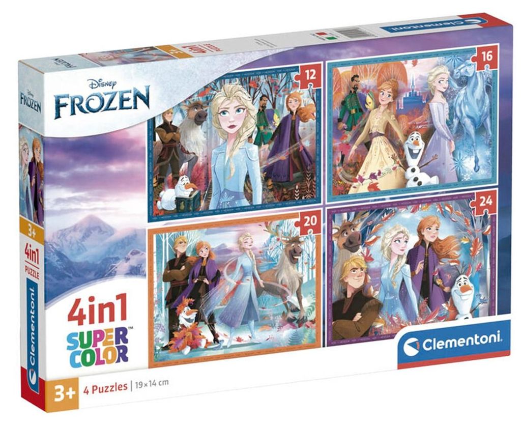 Clementoni Puzzles Disney Gefroren, 4in1 Produktbild 