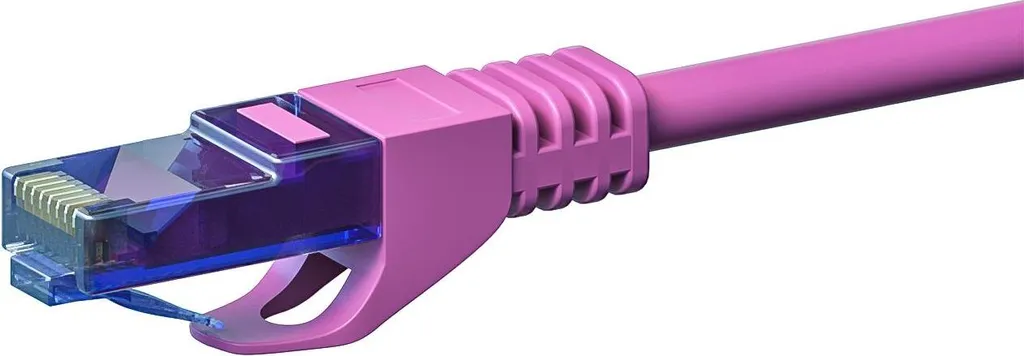 Cavo di rete CAT6a 100% rame - U/UTP - 5 metri - Rosa - 2