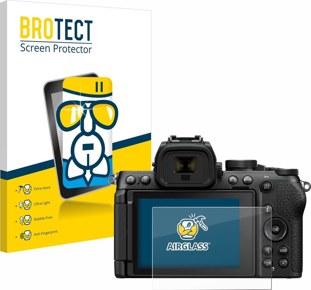 BROTECT Schutzglas für Nikon Z50 II Schutzfolie Panzer Folie Glas Display Schutz klar