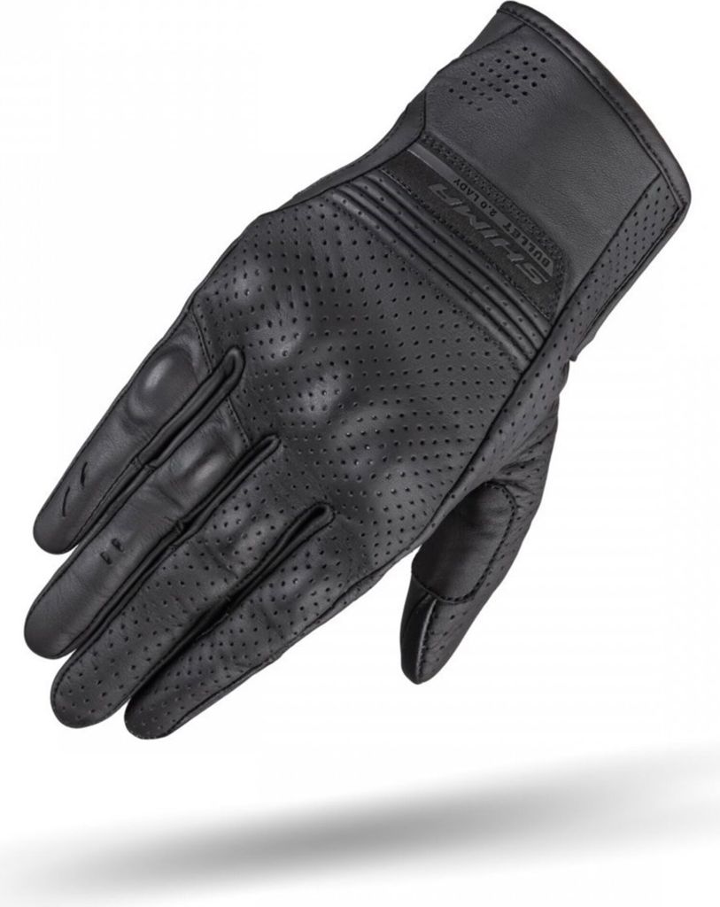 SHIMA Bullet 2.0 perforierte Damen Motorrad Handschuhe, schwarz, M