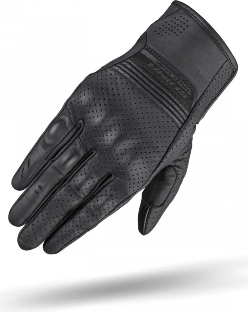 Gants de moto été pour femme Shima Bullet 2.0 Lady en cuir noir XS