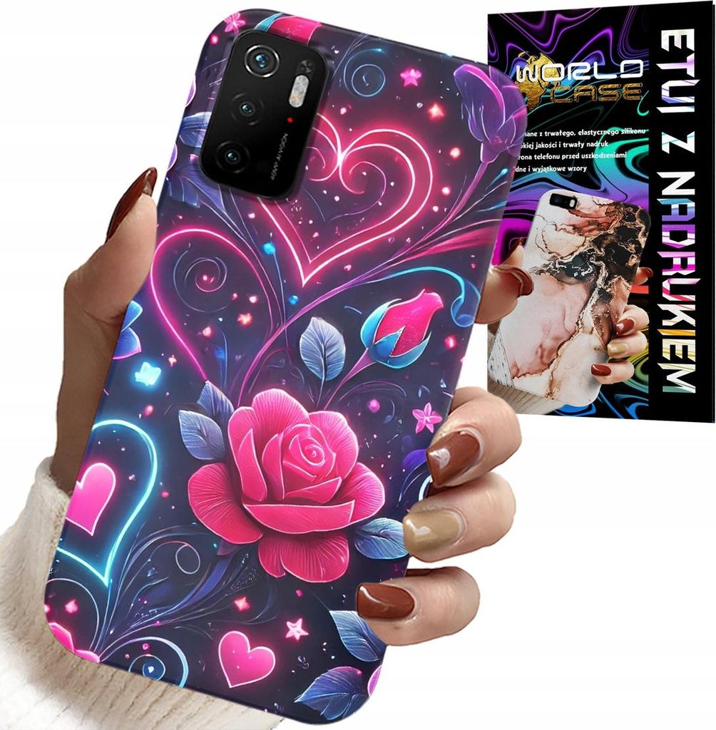 Fall Für Xiaomi Poco M3 Pro 5G - Herz, Rose, Teeny Fall + Glas