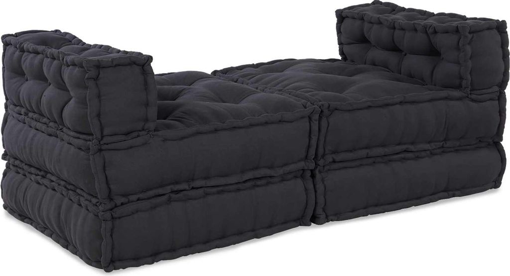vidaXL Modulare Sofagarnitur 4 pcs Anthrazit Stoff