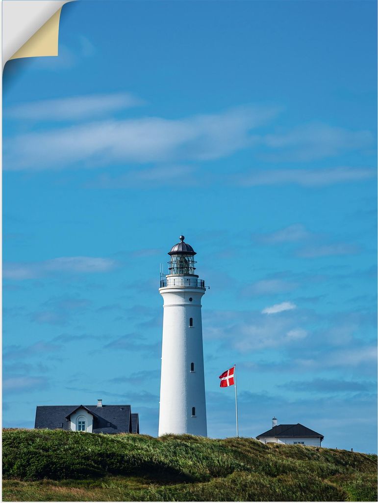 ARTland Wandbild, selbstklebend Leuchtturm Hirtshals Fyr in Dänemark II Größe: 60x80 cm
