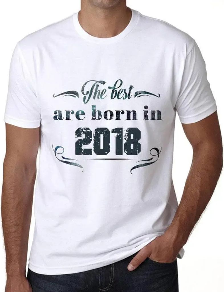 Herren Grafik T-Shirt Die Besten werden 2018 geboren – The Best Are Born in 2018 – Geschenk 6. Geburtstag Jahrestag 6 Jahre Jubiläum 6 Jährig...