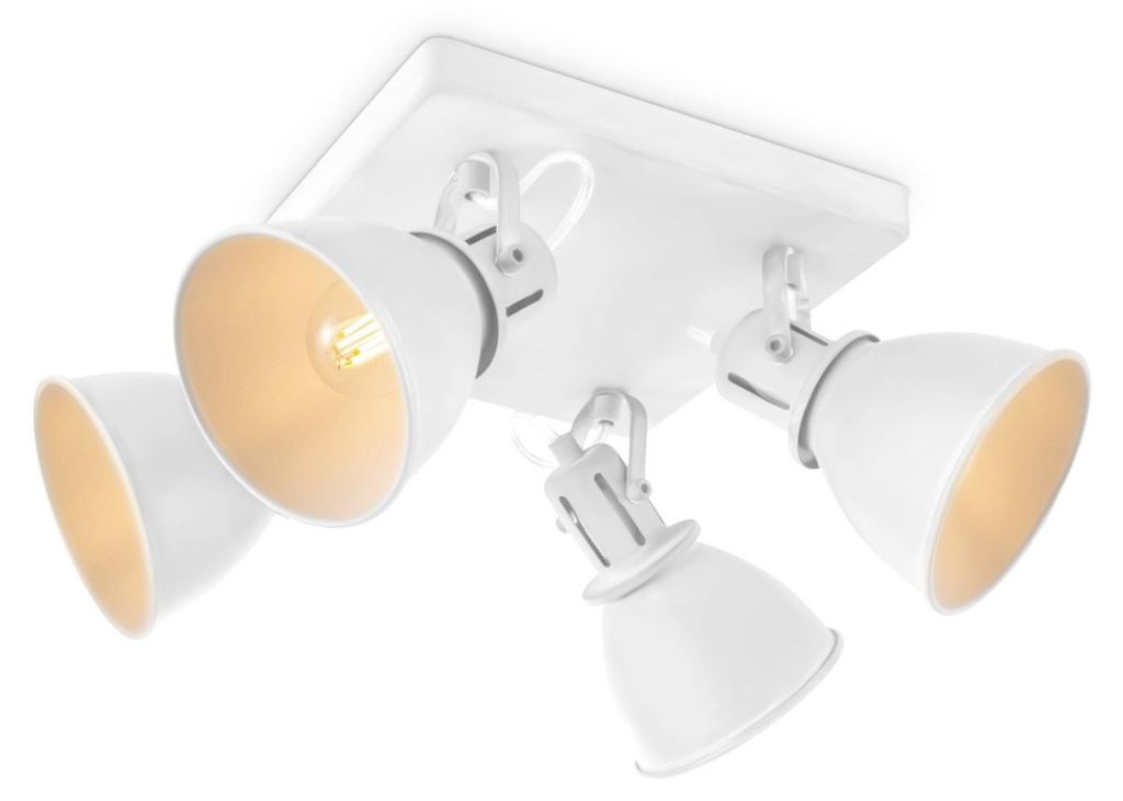 Home Sweet Home LED-Strahler - 23 x 23 x 20,5cm - Wit