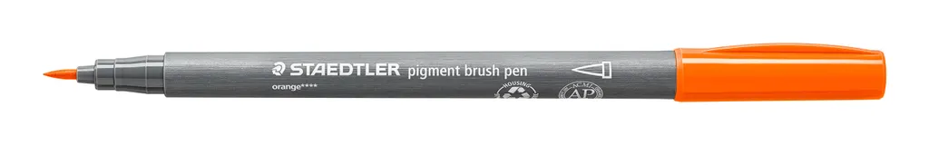 Pennello Pigment Arts Staedtler 371-4 Orange - Marker Professionale