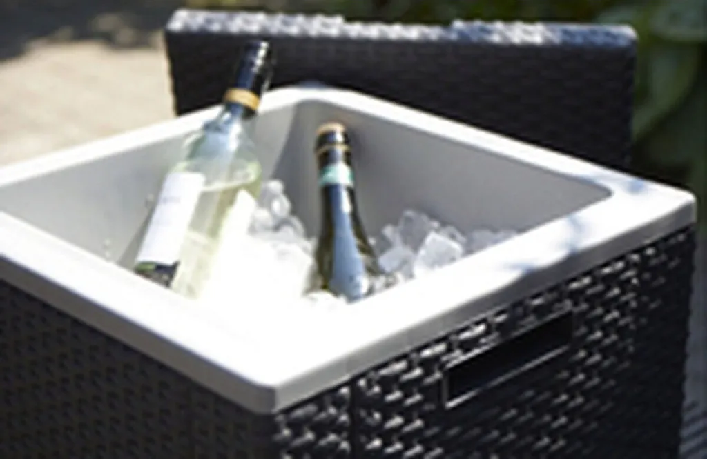 Sgabello Allibert Ice Cube con cool box, colore: grafite - 9