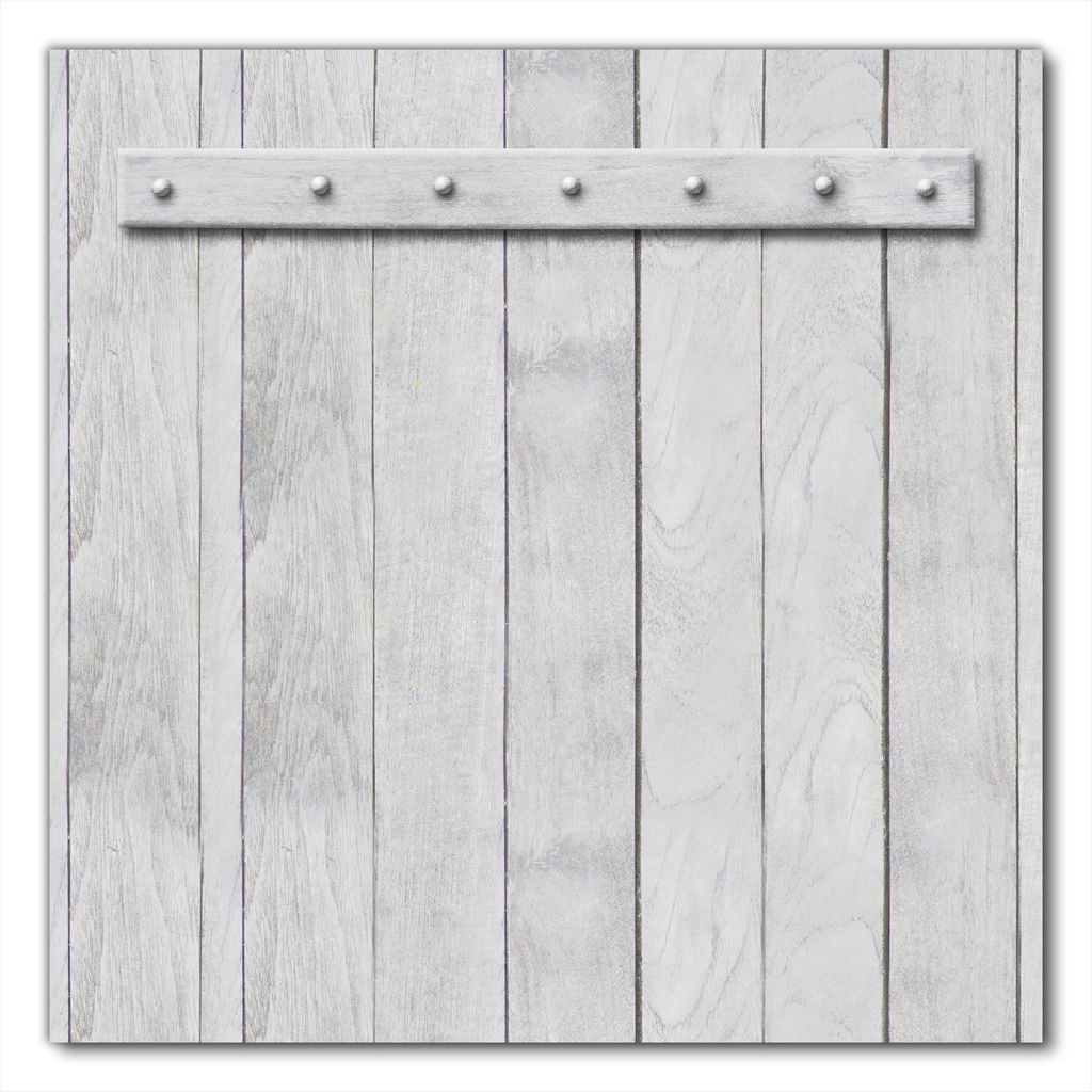 Wallario selbstklebende Möbelfolie/ Tischdecke für Innen und Außen, Größe: 100 x 100 cm - Graue Holztür