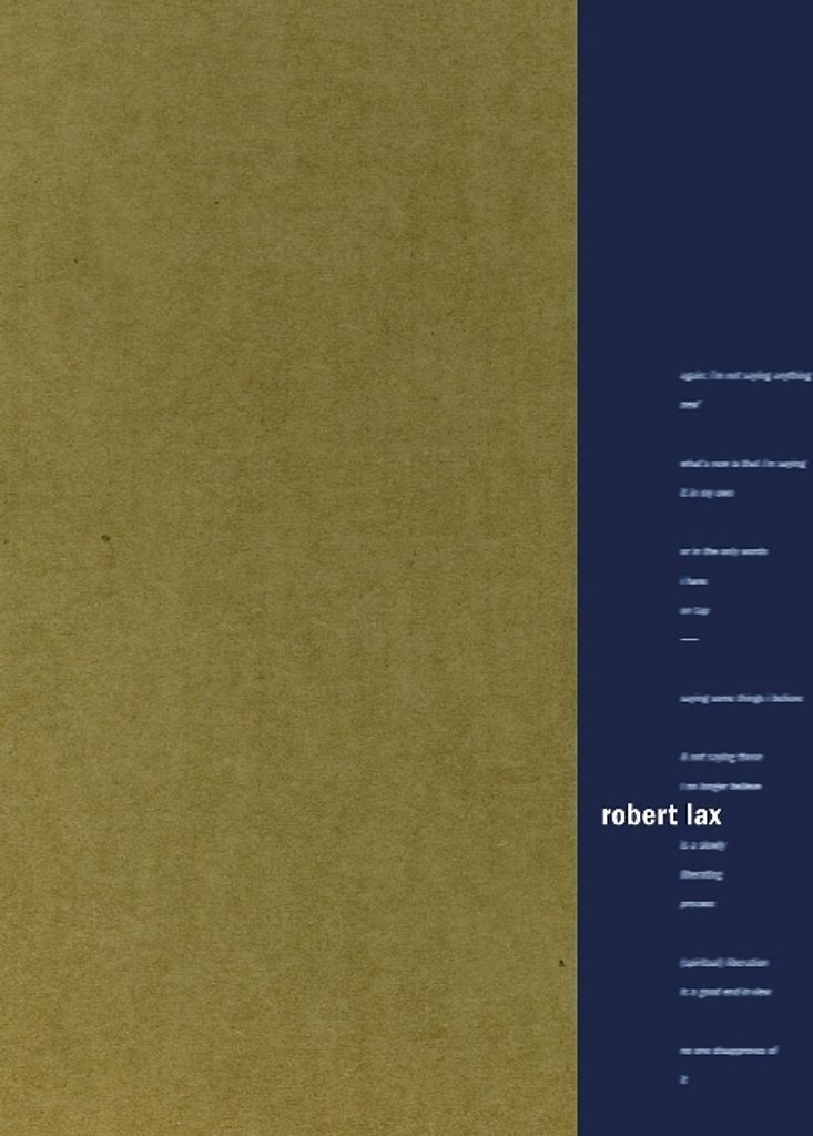 Robert Lax, Multimedia-Box, mit 2 Büchern, 3 CD-Audio u. 1 Videocassette