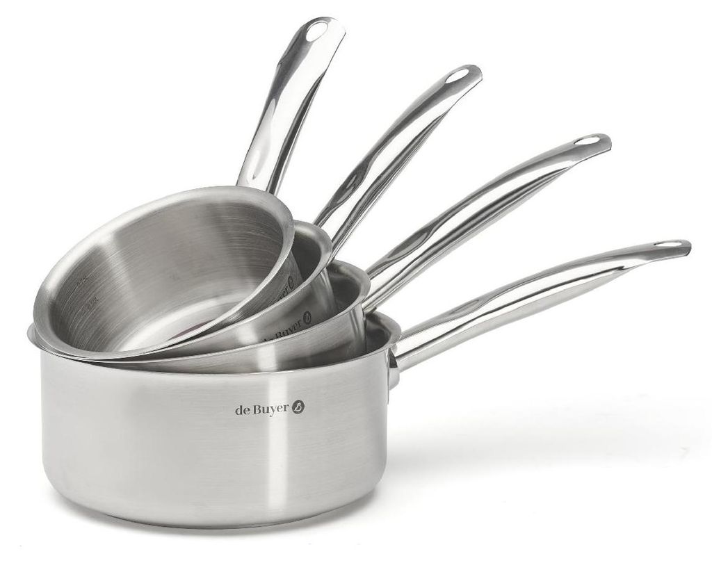 De Buyer 4 STIELKASSEROLLEN 14-16-18-20 CM PRIM APPETY