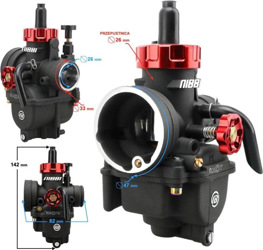 NIBBI PE26 26mm Rennvergaser Variante 2