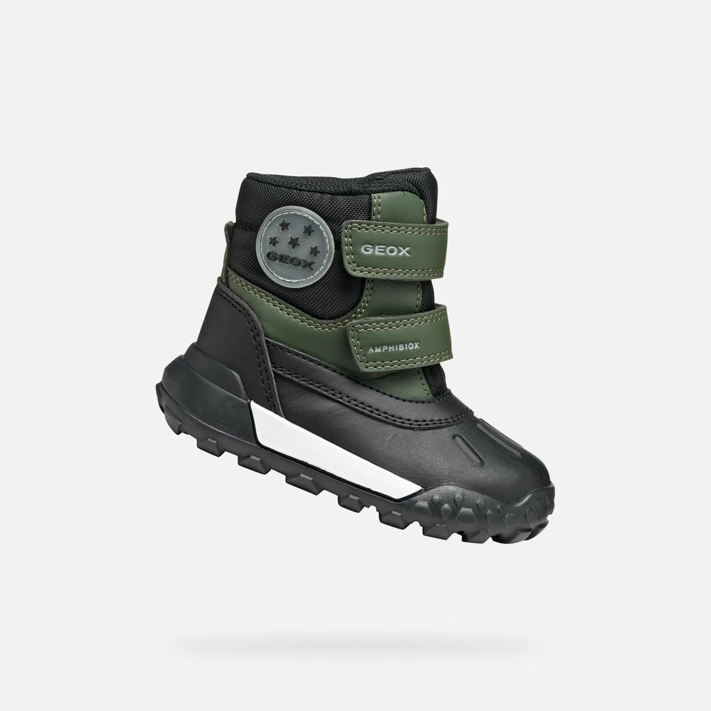 Geox Boys First Steps Trekkyup ABX Dunkelgrün 20