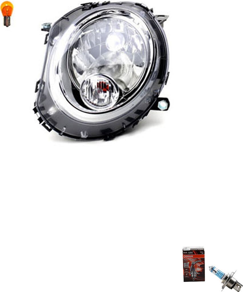 Johns, Scheinwerfer + Osram Night Breaker Laser passend für BMW Mini R55 56 57 58 Links 63122751871 2751871