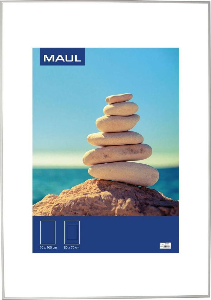 MAUL Bilderrahmen MAULdesign Aluminium 70 x 100 cm, ca. B1 silber
