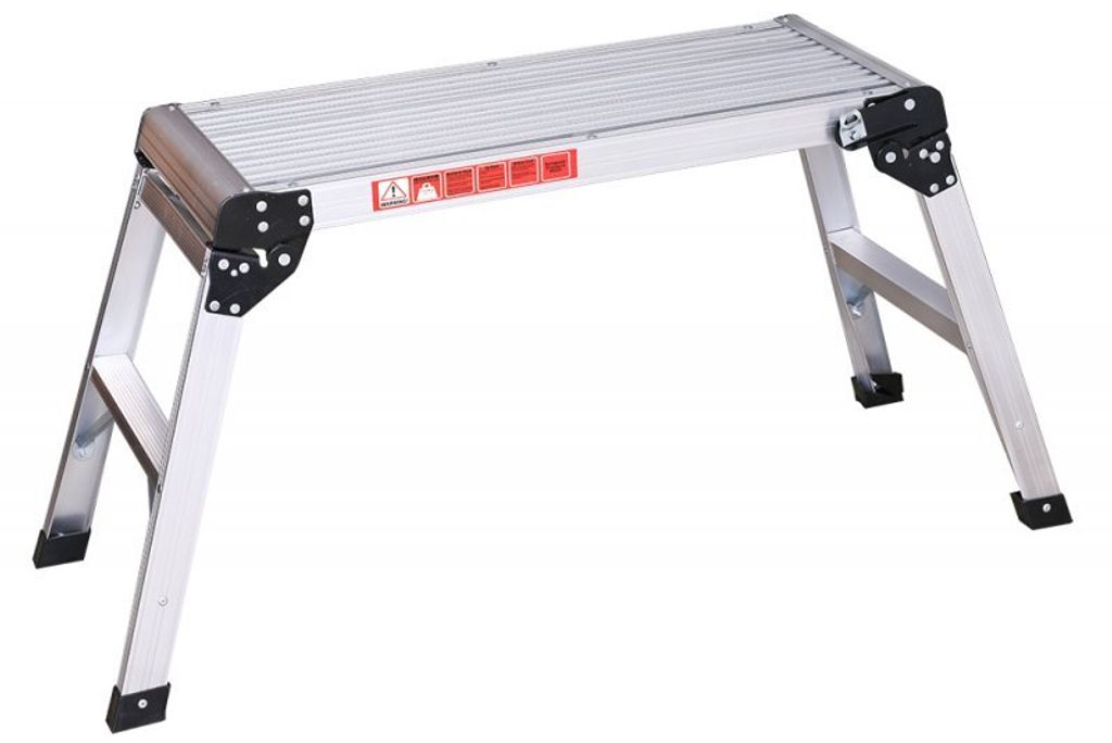 Klappbare Arbeitsplattform 75 x 30 cm, Höhe 52 cm, Aluminium