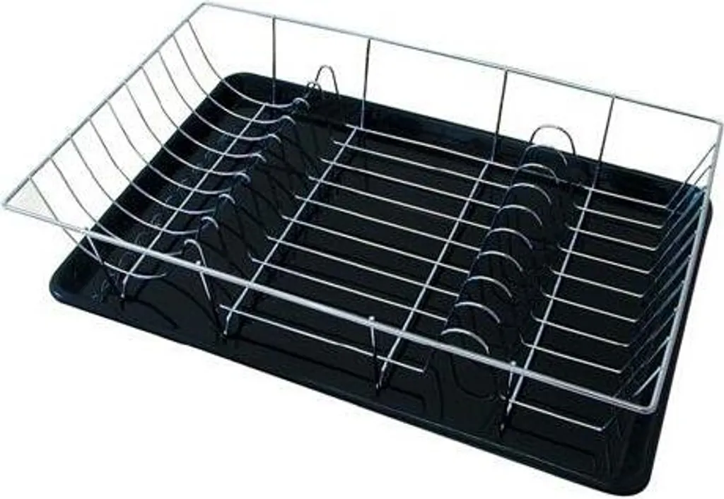 Scolapiatti Cromato 48x32 cm con Vassoio PH 1444 | Design Salvaspazio