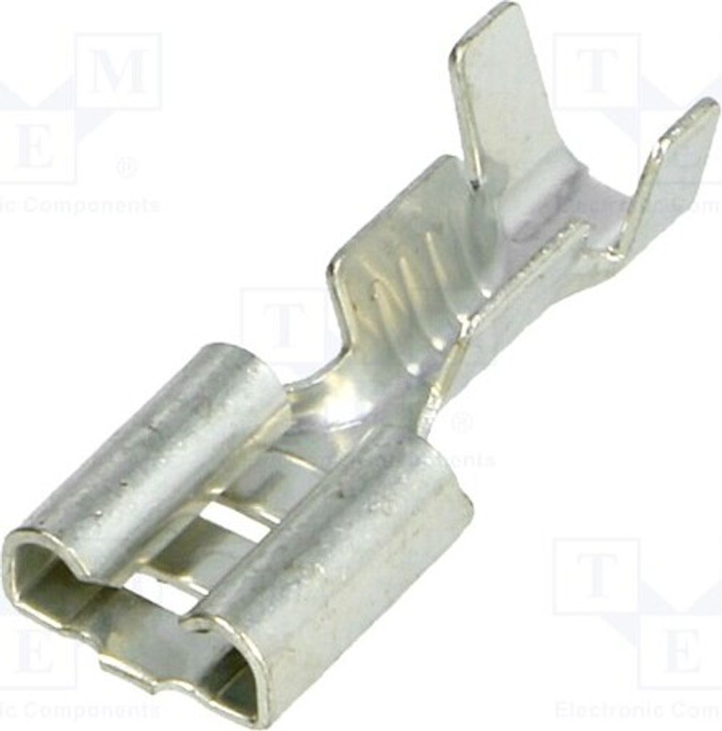 10x Kabelschuh: flach 1÷2,5mm2 0,8mm 6,3mm weiblich für Leitungen BM 01291 isoliert(n