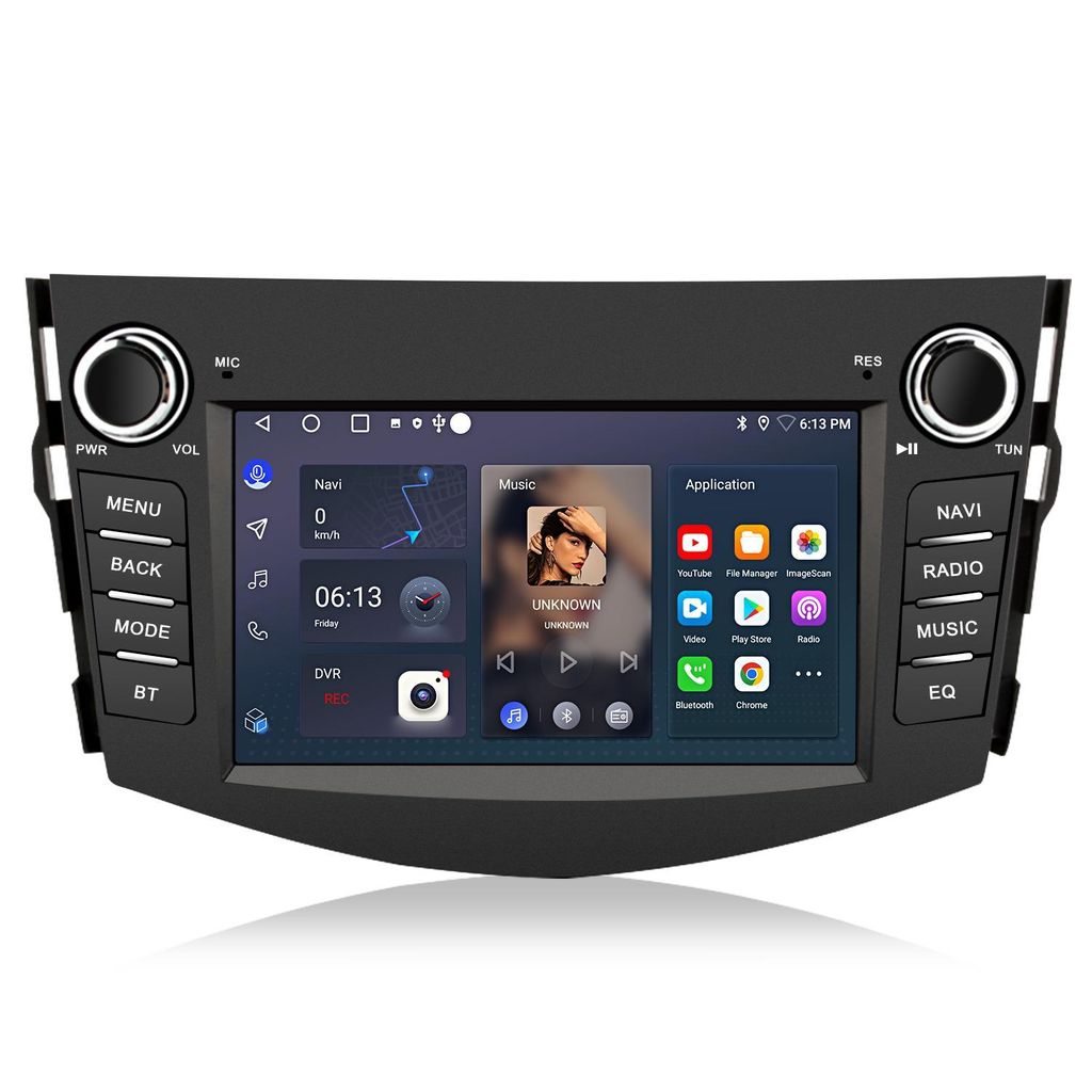 Radio samochodowe Android 7'' 64 GB do Toyota RAV4 Zdjęcie produktu 