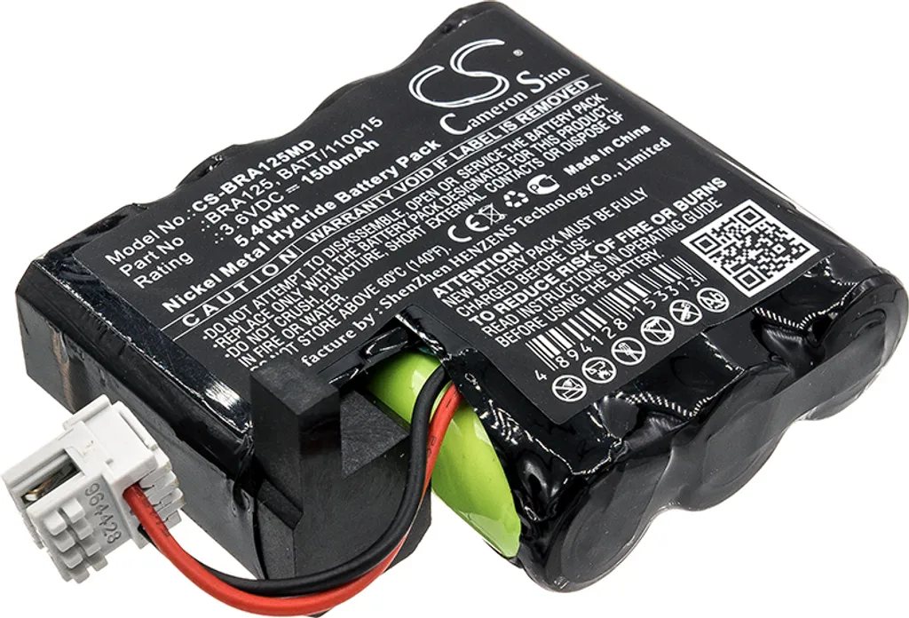 Batterie TECHTEK pour Braun Perfusor Compact remplace 110015 et 120015
