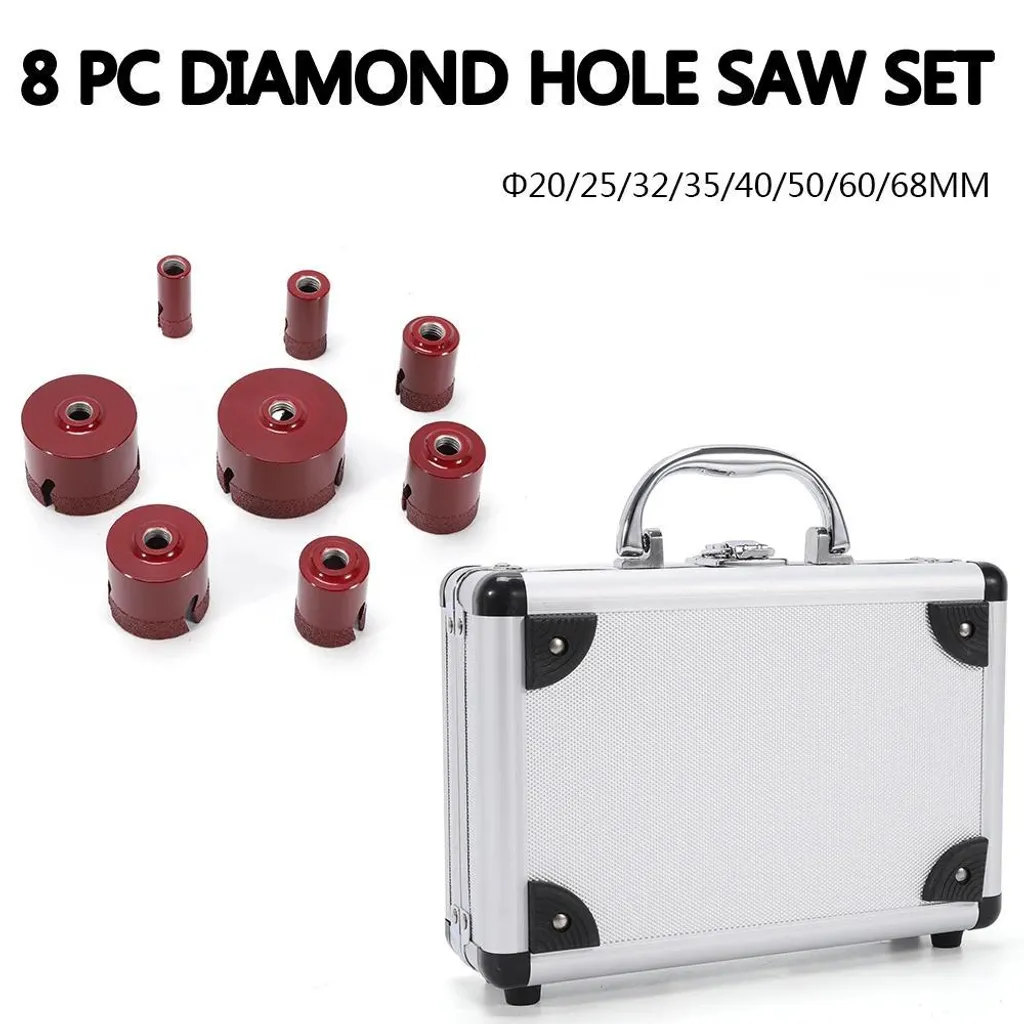 Couronnes diamantées M14 haute performance 20-68mm avec coffret rouge - 3