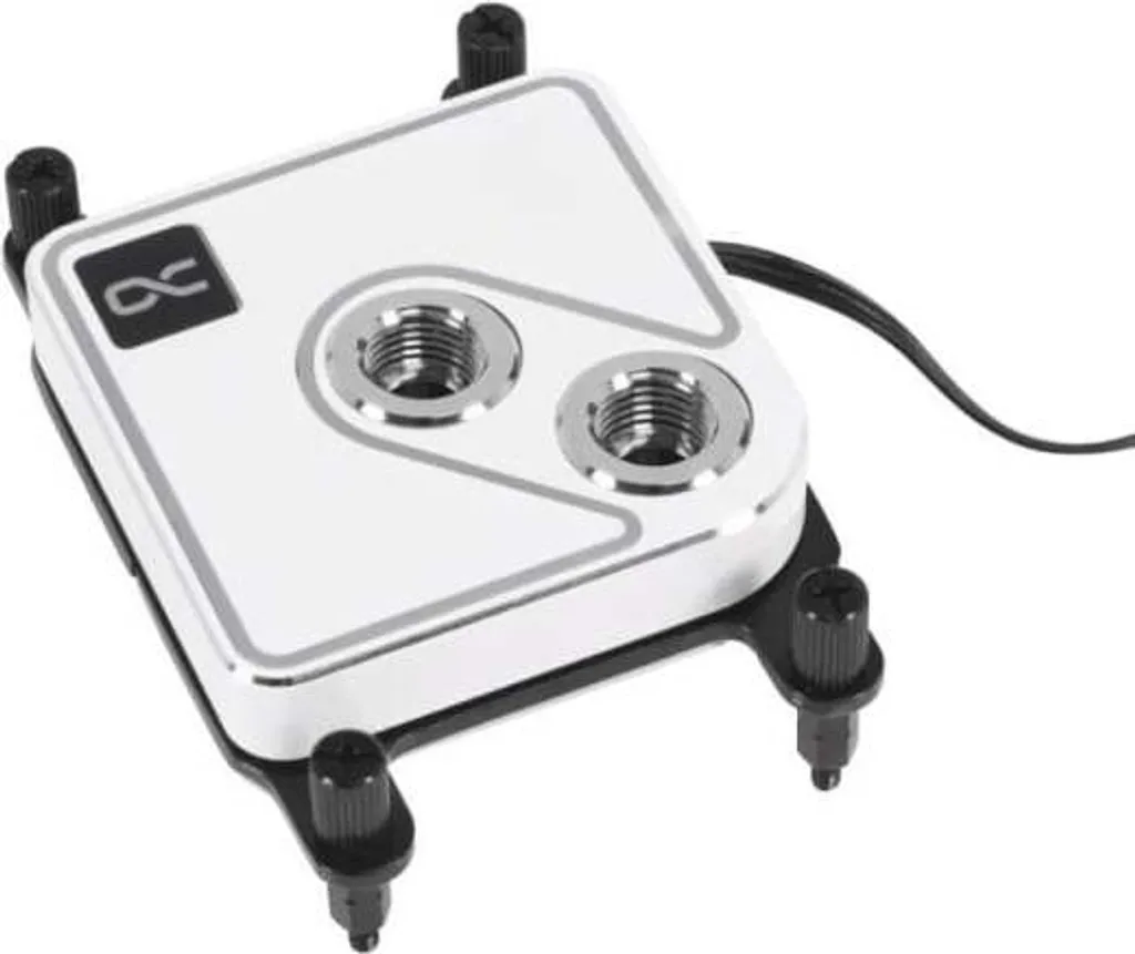 Alphacool Core 1 Aurora Blanc : Refroidisseur CPU pour PC Gaming Overclocké