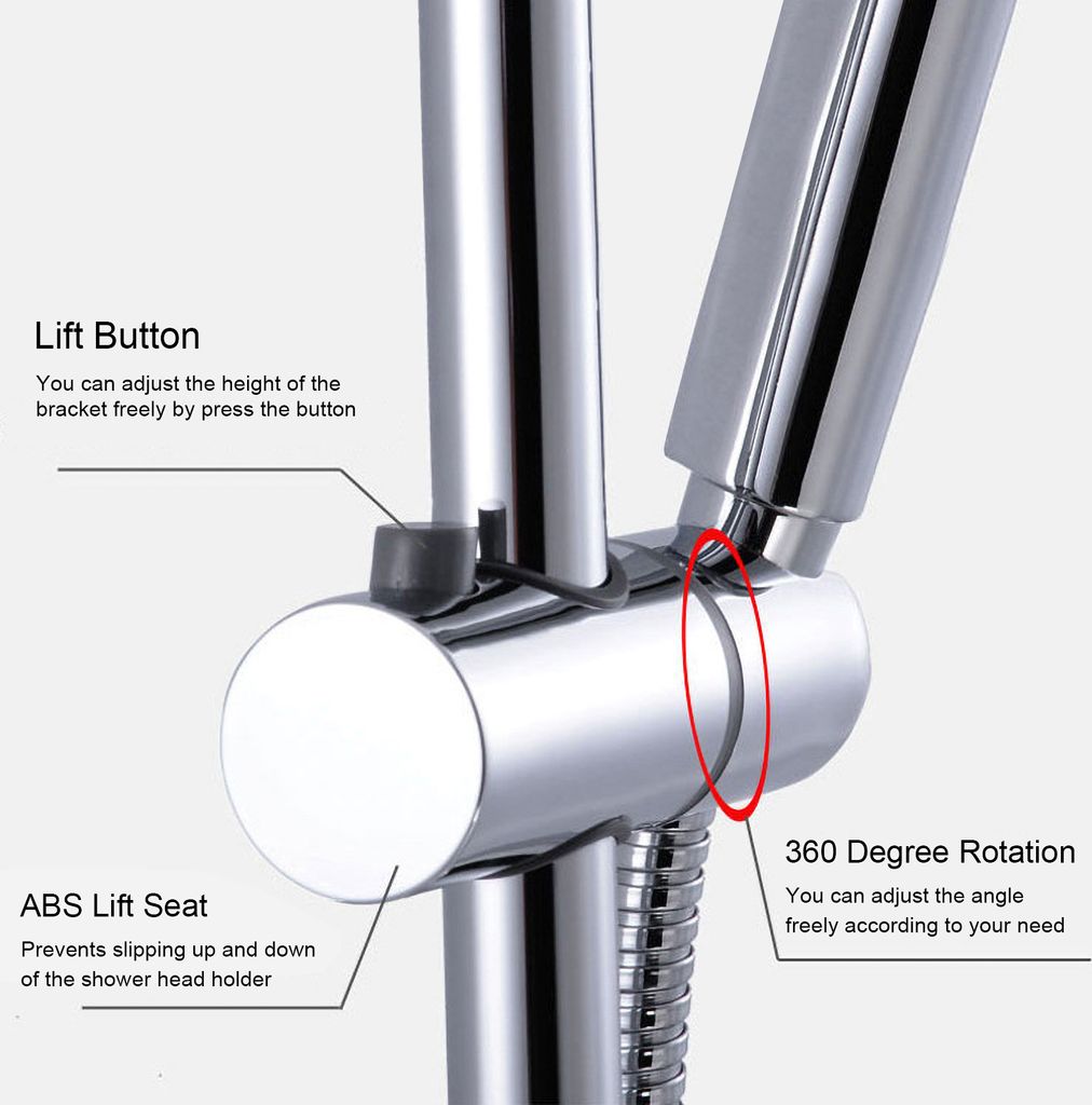 Hoehenverstellbarer Duschkopfhalter fuer Kaufland.de