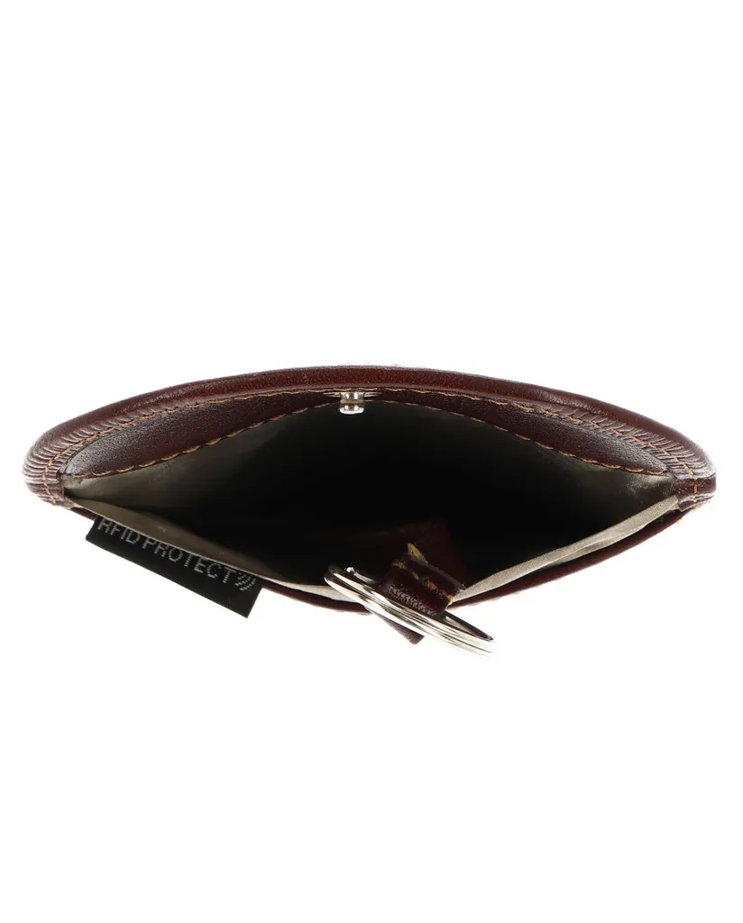 Custodia Chiavi RFID Golden Head Colorado - Pelle Marrone Anti-Graffio - 3