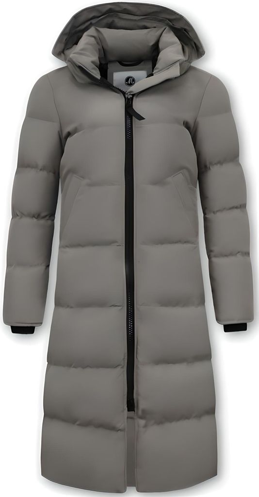 Lang Geschnittene Steppjacke Da - L