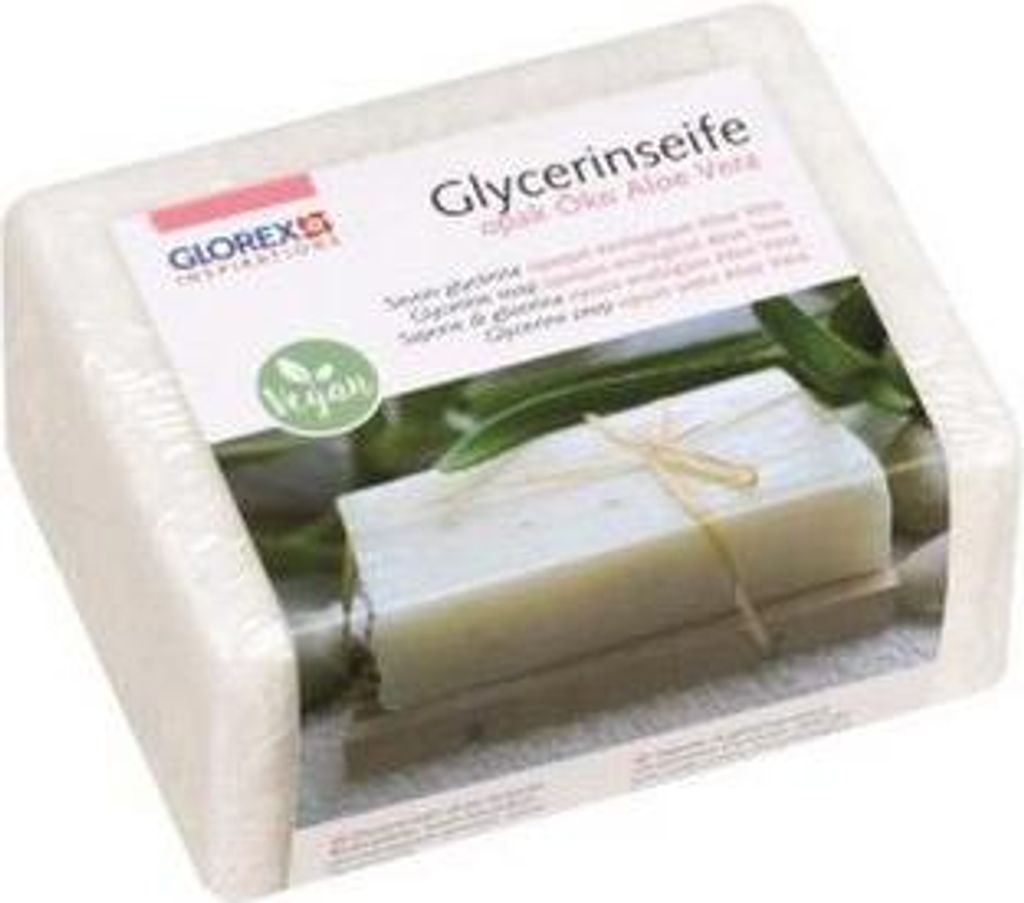 GLOREX Glycerin Öko Gießseife Aloe Vera opak Produktbild 