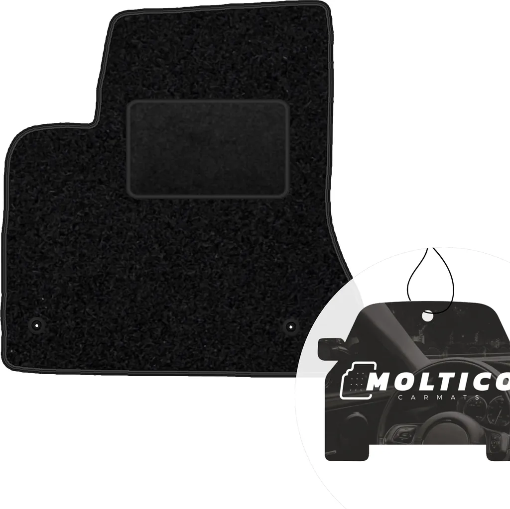 Tappetino Guida Citroen C4 Picasso I - Velluto Nero moto-MOLTICO