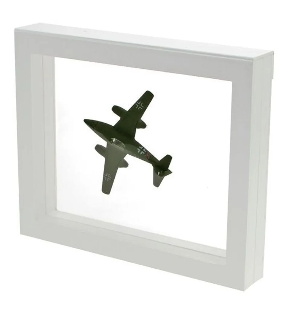 Cadre flottant blanc 27x22,5 cm pour protéger vos objets de la poussière