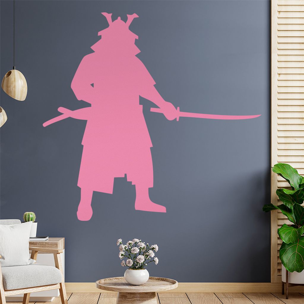 Samurai Bushi Kämpfer Wandtattoo Wandaufkleber Wall Sticker - Dekoration, Küche, Wohnzimmer, Schlafzimmer, Badezimmer