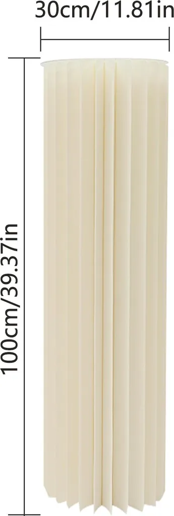Support de pièce centrale pliable blanc L - Stable et facile à ranger
