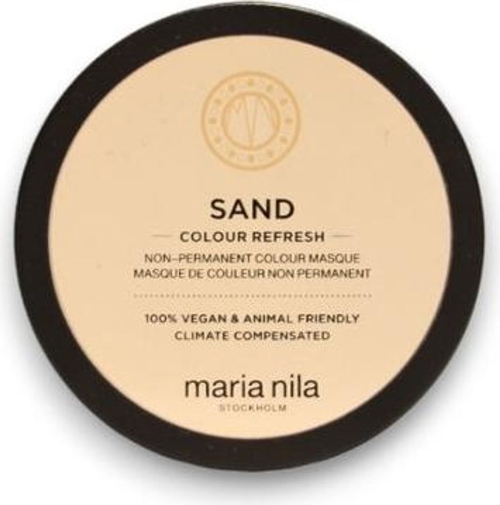 A top-down view of a round cosmetic product container.
